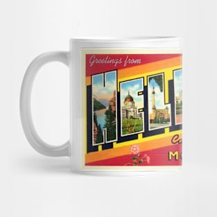 Greetings from Helena Montana - Vintage Large Letter Postcard Mug